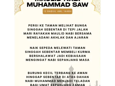 Maulid Nabi Muhammad SAW 12 Rabiul Awal 1448 H