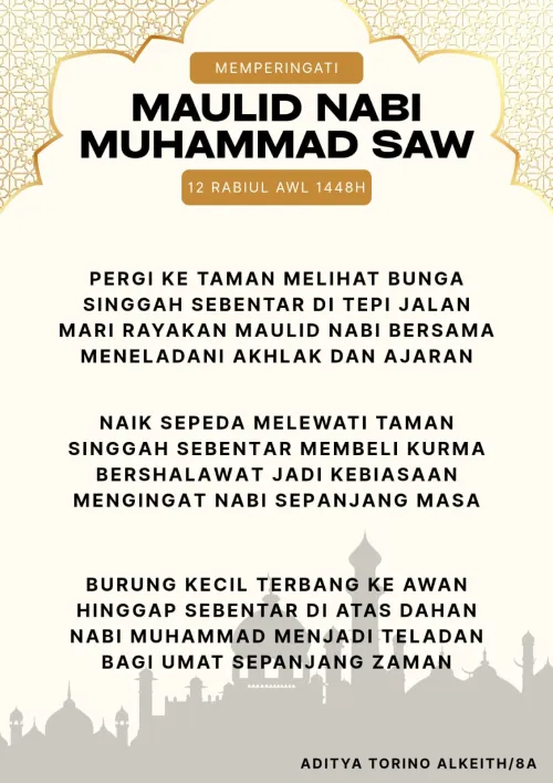 Maulid Nabi Muhammad SAW 12 Rabiul Awal 1448 H
