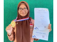 Mendapatkan Medali Emas pada Ajang Olimpiade Kemerdekaan Indonesia (OKI) 2026; Salsabila Yuliana Sang Ketua OSIS SPENSAGED Multi Talenta