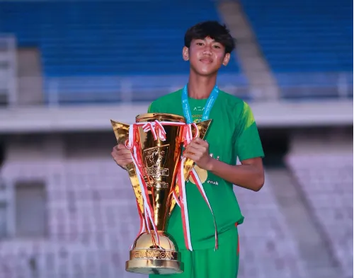 Richard SMPN 1 Gedangan Rengkuh Medali Emas dalam Event  Berkelas Piala Soeratin Jawa Timur