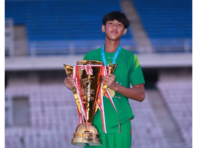 Richard SMPN 1 Gedangan Rengkuh Medali Emas dalam Event  Berkelas Piala Soeratin Jawa Timur