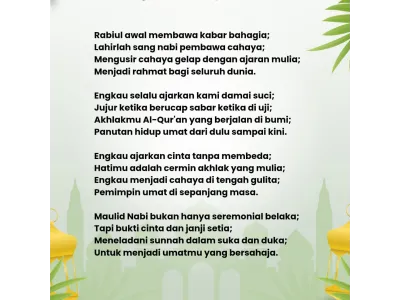 Maulid Nabi Muhammad SAW 12 Rabiul Awal 1448 H