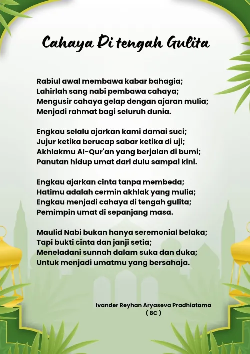 Maulid Nabi Muhammad SAW 12 Rabiul Awal 1448 H